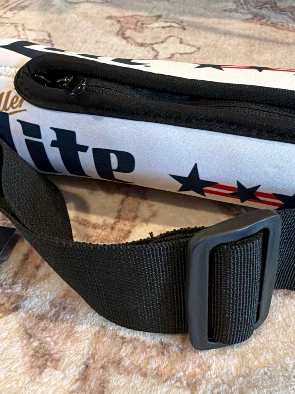 Miller Lite Branded White Neck Cooler Strap - Picture 4 of 10